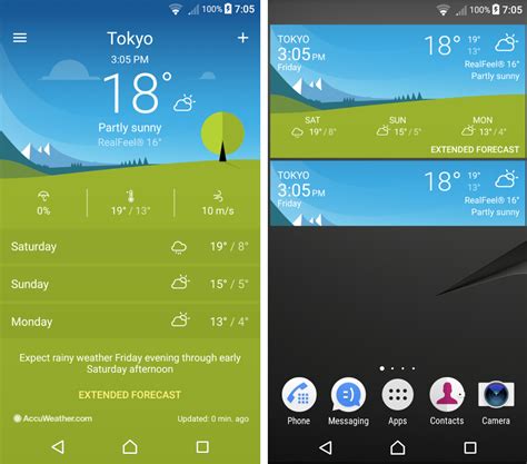 Download Sony Xperia Weather Clock Widget on Any .
